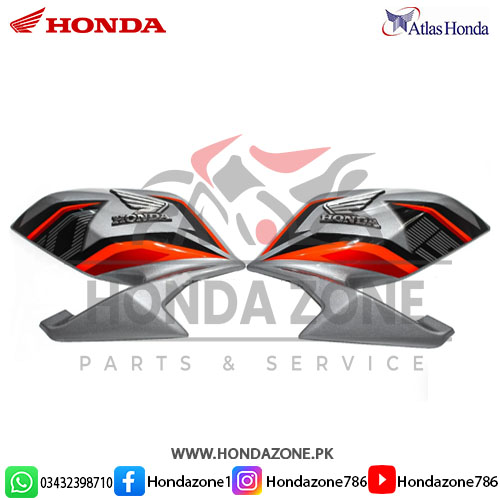 Silver shroud set for Honda CB150F 2020 and 2021 models
