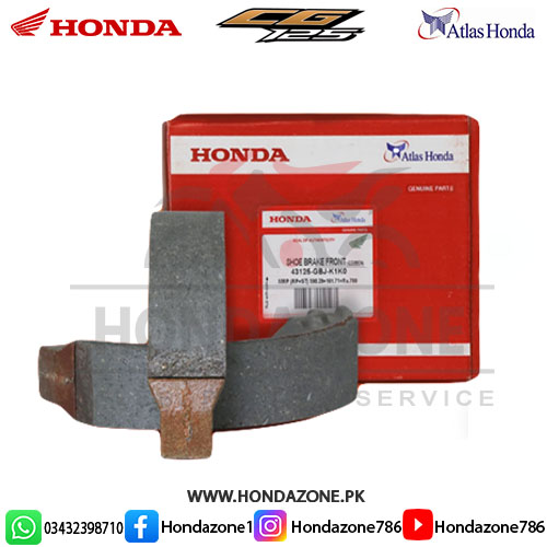Front brake shoe for Honda CG125, Pridor, CB125F, CB150F motorcycles