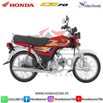Honda CD70 2025 Red – Atlas Honda Motorcycle