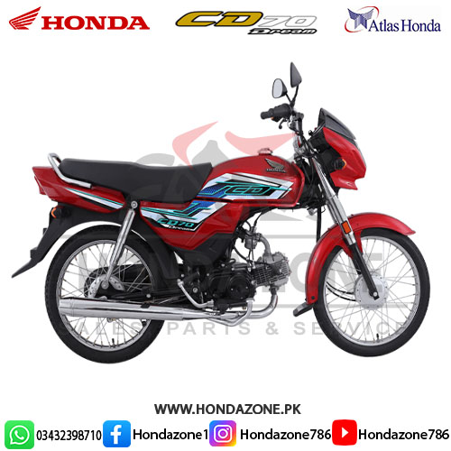Honda CD70 Dream 2026 Red Model with Modern Graphics