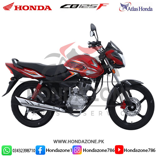 Honda CB125F 2025 Red Color – Atlas Honda Bike