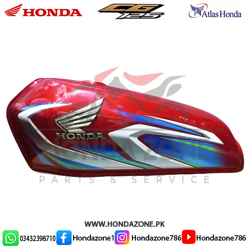 CG125 2022 Red Fuel Tank Set with Matching Side Covers