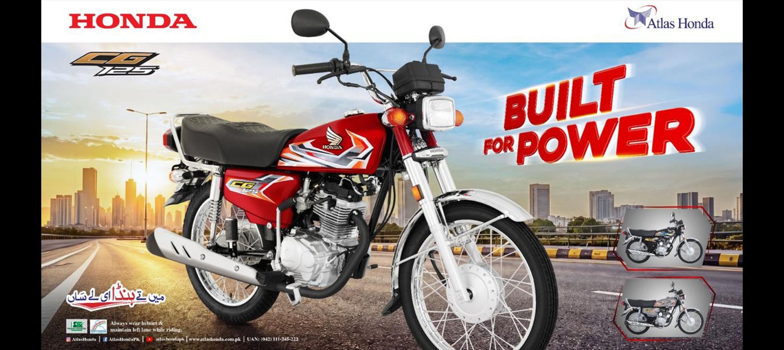 Honda CG125 2027 Model – Reliable 125cc Motorcycle by Atlas Honda