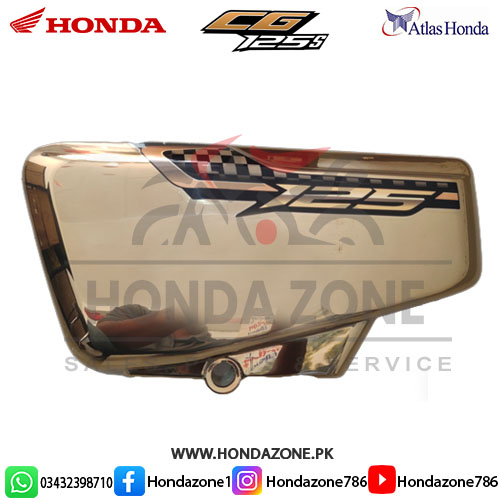 Honda CG125 Self Red Gold Side Cover – Genuine Atlas Honda Part