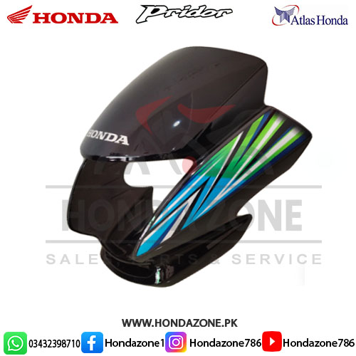 FR cowl visor with green sticker for Honda Pridor 2019 front headlight