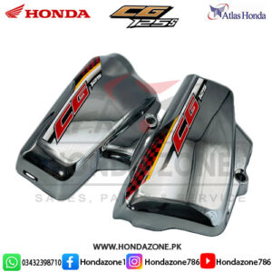 Chrome Side Cover Set for CG125 Self 2024-25 Model – Premium Finish