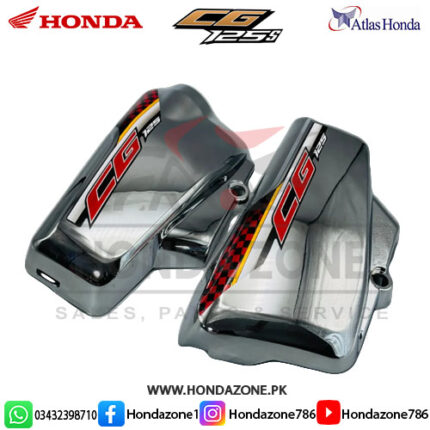 Chrome Side Cover Set for CG125 Self 2024-25 Model – Premium Finish