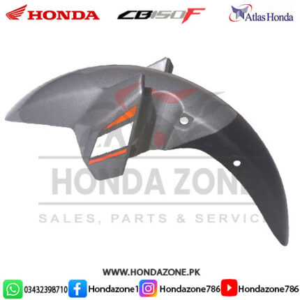 Silver Front Fender Mudguard for Honda CB150F 2023 to 2025 – Strong & Stylish Design