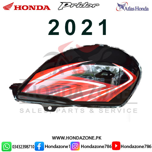 Fuel Tank & Side Cover Set for Honda Pridor 2021 Black