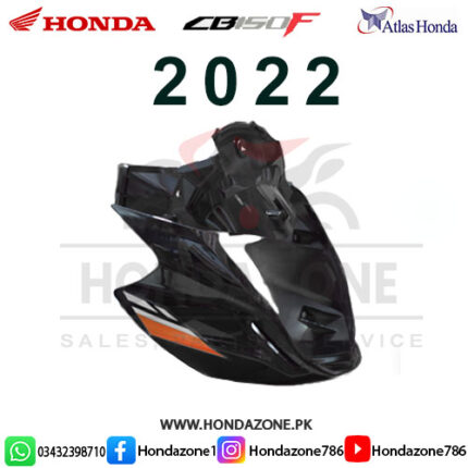 Front Cowl Visor for Honda CB150F Black 2022 – Sleek durable front visor