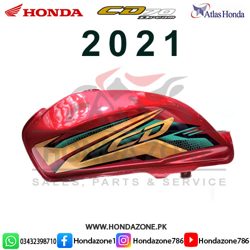 Fuel Tank & Side Cover Set for Honda CD70 Dream 2021 Red