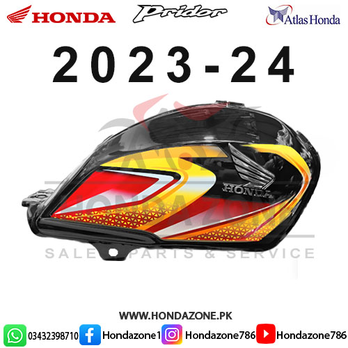 Fuel Tank & Side Cover Set for Honda Pridor 2023-24 Black