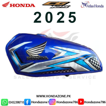 Fuel Tank & Side Cover Set Honda CG125 2025 Blue Genuine Atlas Honda
