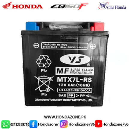 Yusan Original Battery for Honda CB150F Genuine Atlas Honda