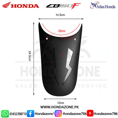 Front Tail Black for Honda CB150F – Unbreakable body part