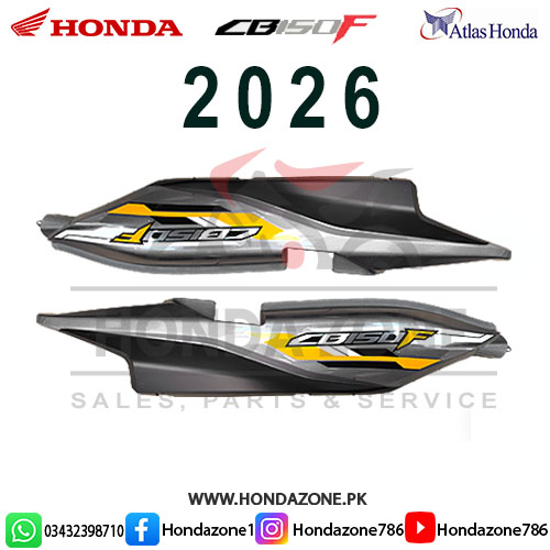 Seat Cowl Set for Honda CB150F 2026 – Silver | Genuine Atlas Honda