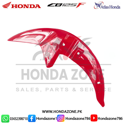 Front Fender Honda CB125F Red Genuine Front Fender Honda CB125F Red Mudguard