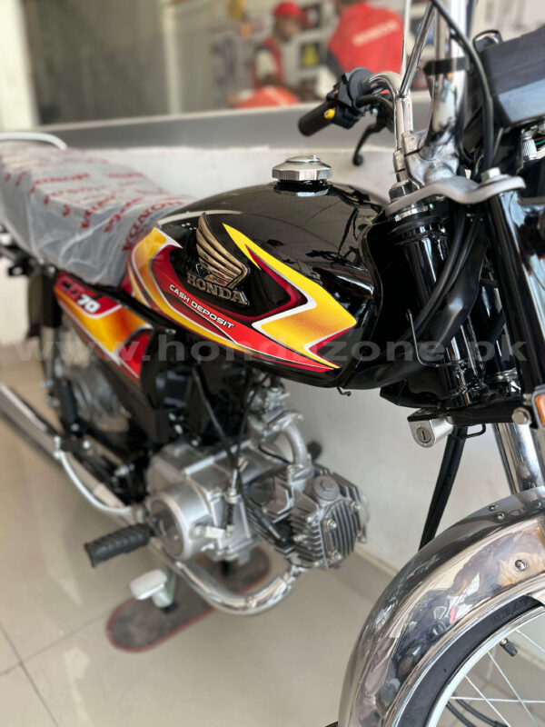 Honda CD70 2026 model black color side view