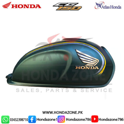 Fuel Tank for Honda CG150 2025–26 Green Genuine Atlas Honda
