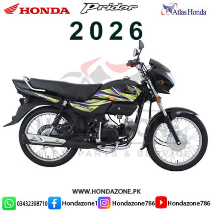 Honda Pridor 2026 motorcycle in black color side view