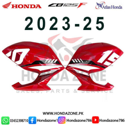 Shroud Set for Honda CB150F 2023–25 Red – Genuine Atlas Honda fuel tank side panels