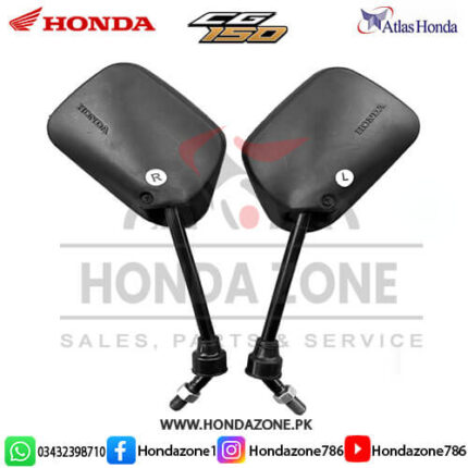 Side Mirror Set for Honda CG150 – Genuine Atlas Honda rear view mirrors