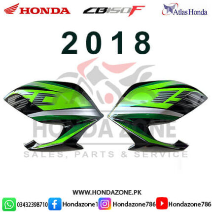 Shroud Set for Honda CB150F 2018 Green – Genuine Atlas Honda fuel tank side panels