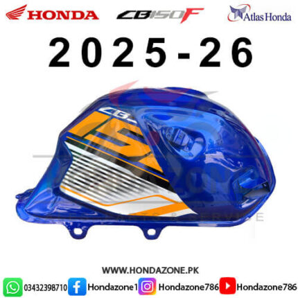 Fuel Tank Blue for Honda CB150F 2025–26 – Genuine Atlas Honda fuel tank