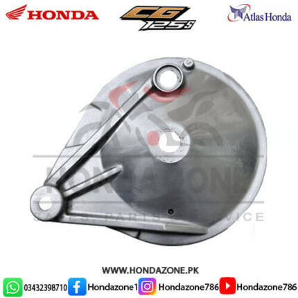 Brake Shoe Plate for Honda CG125 Self Start – Genuine Atlas Honda brake assembly part