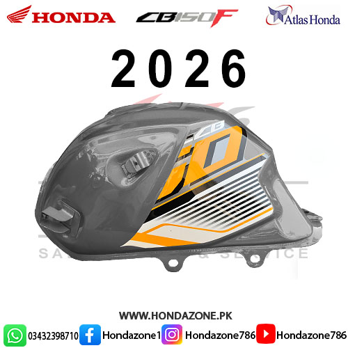 Fuel Tank for Honda CB150F Silver 2026 – Genuine Atlas Honda fuel tank