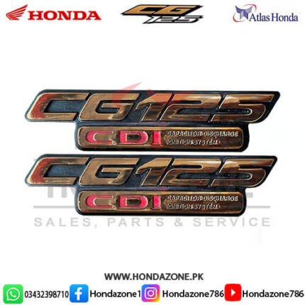 Side Cover Monogram for Honda CG125 Old Model – Genuine Atlas Honda side logo emblem