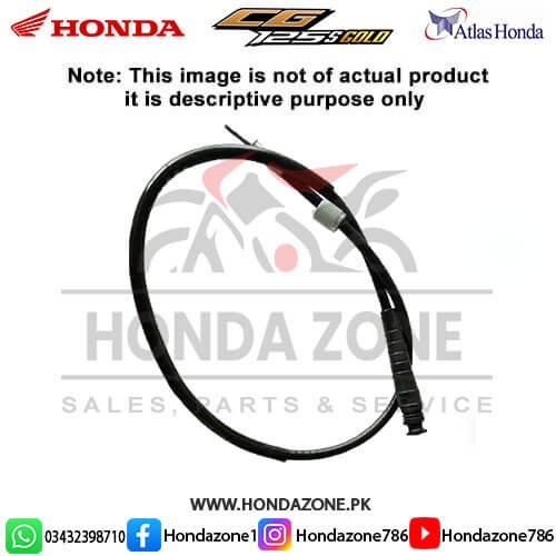 Meter Cable for Honda CG125 Self Gold – Genuine Atlas Honda speedometer cable