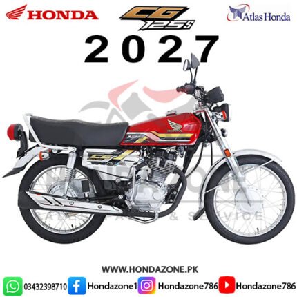 Honda CG125 Self Chrome 2027 Model – Premium 125cc Motorcycle by Atlas Honda