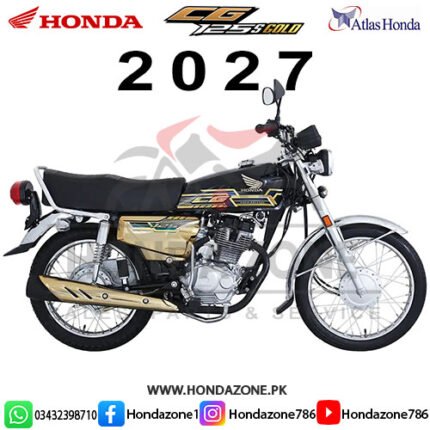 Honda CG125 Self Gold 2027 Model – Premium 125cc Motorcycle by Atlas Honda.
